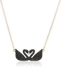 
                        
                          將圖片載入圖庫檢視器 SWAROVSKI Women's Iconic Swan Jewelry Collection, Rose Gold Tone Finish, Black Crystals - JOY2ESpree
                        
                      