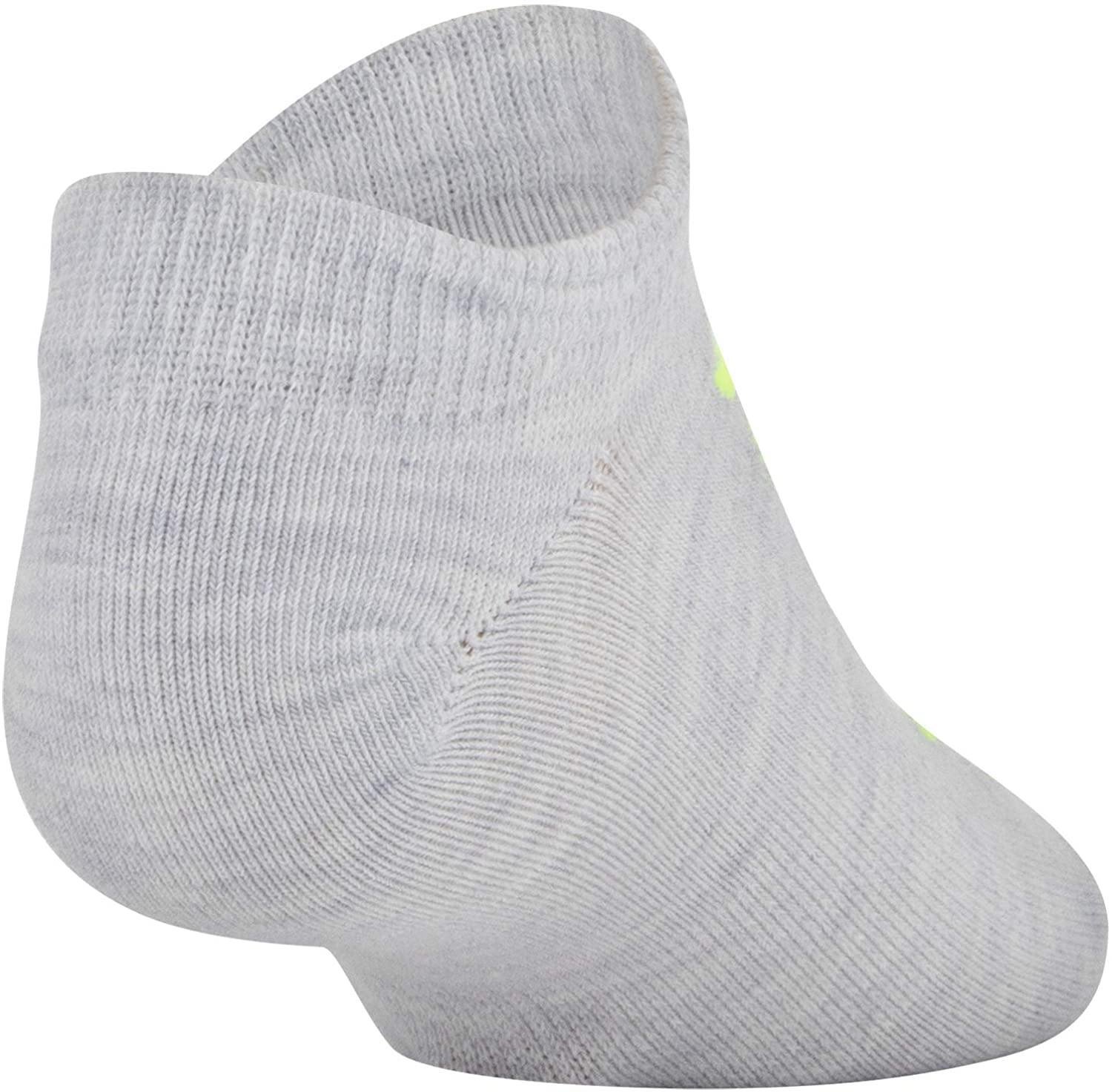 Under Armour Youth Essential 2.0 No Show Socks, 6-Pairs