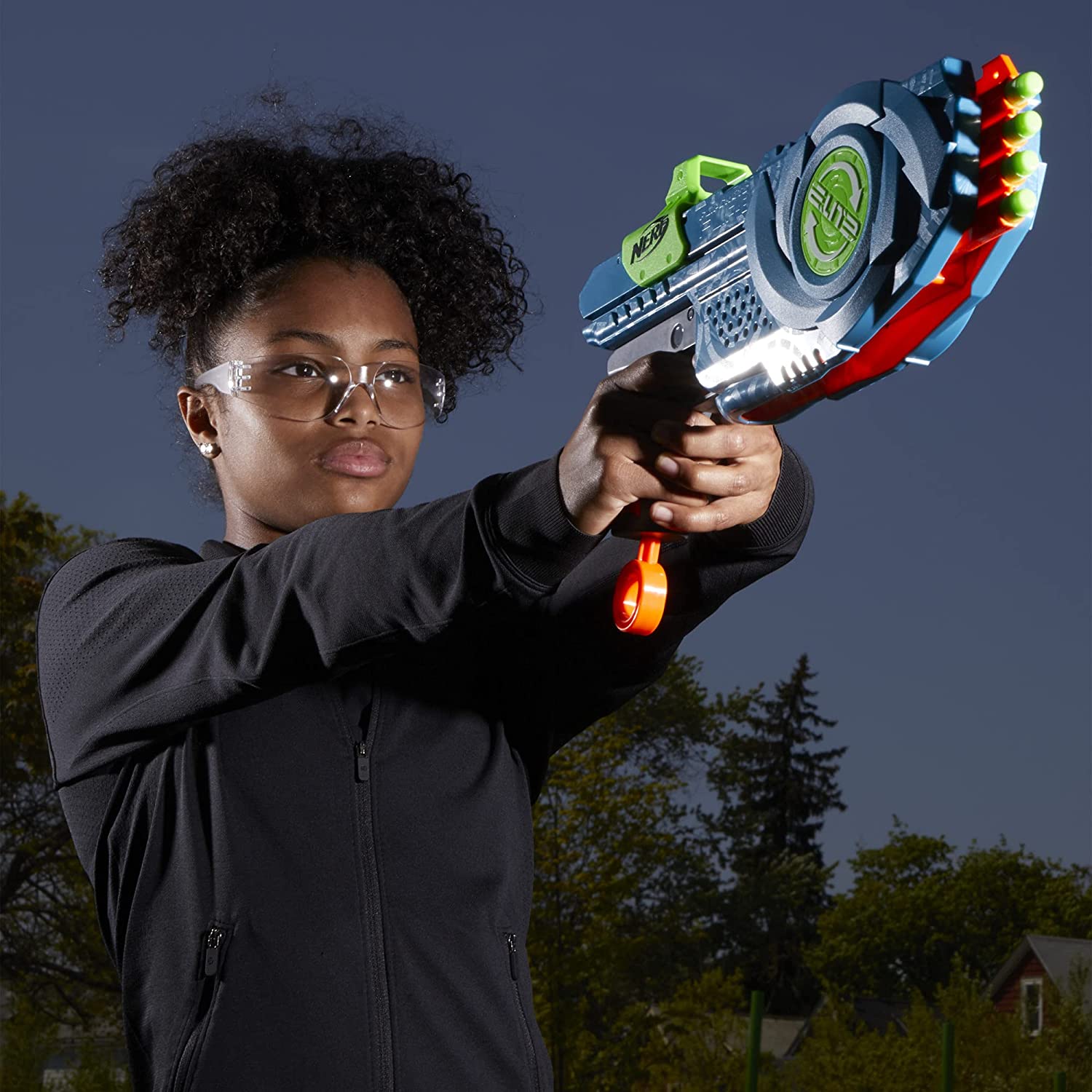 NERF Elite 2.0 Flipshots Flip-8 Blaster with 8 Dart Barrels That Flip to Double Your Firepower, 8-Dart Capacity, 8 Official Elite Darts