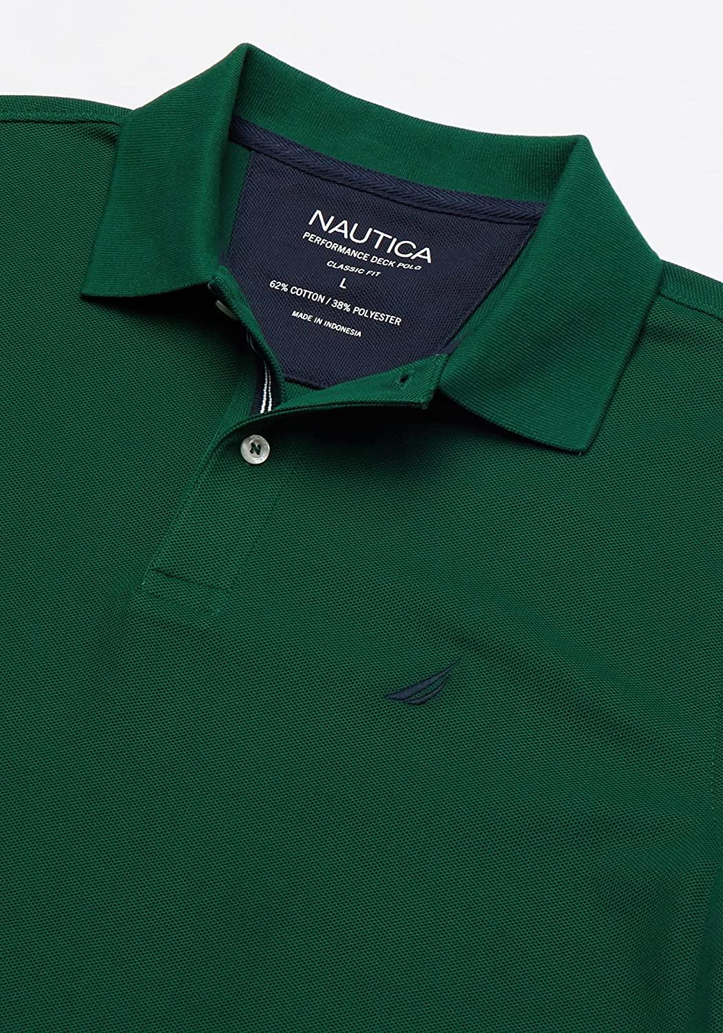 Nautica Men's Classic Short Sleeve Solid Polo Shirt - JOY2ESpree