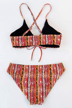 
                        
                          画像をギャラリービューアに読み込む, CUPSHE Women's Reversible Lace Up Bikini Sets Floral and Striped
                        
                      