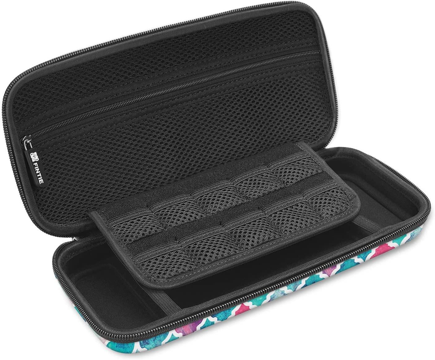 Fintie Carry Case for Nintendo Switch - [Shockproof] Hard Shell Protective Cover Travel Bag w/10 Game Card Slots - JOY2ESpree