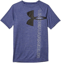 
                        
                          Load image into Gallery viewer, Under Armour Boys' Tech Split Logo Hybrid T-Shirt - JOY2ESpree
                        
                      