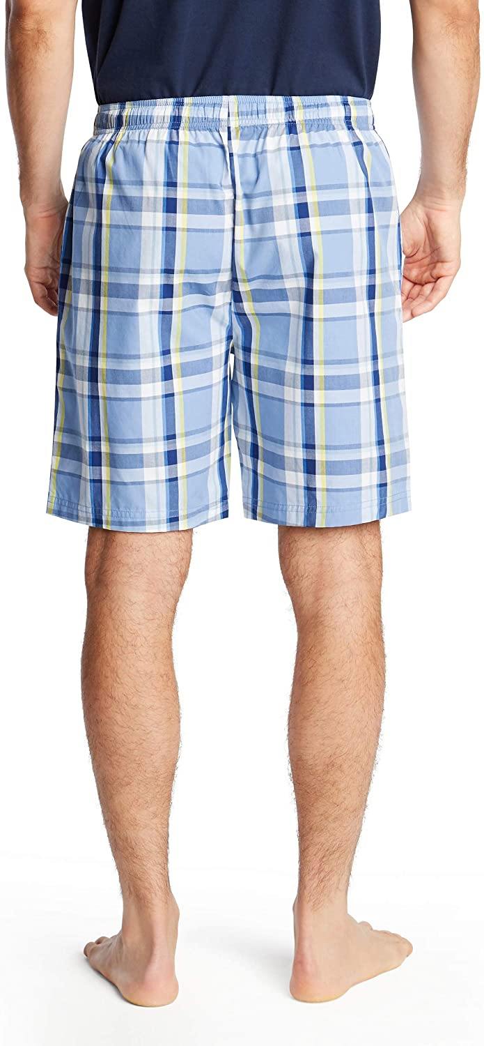 Nautica Men's Soft Woven 100% Cotton Elastic Waistband Sleep Pajama Short - JOY2ESpree