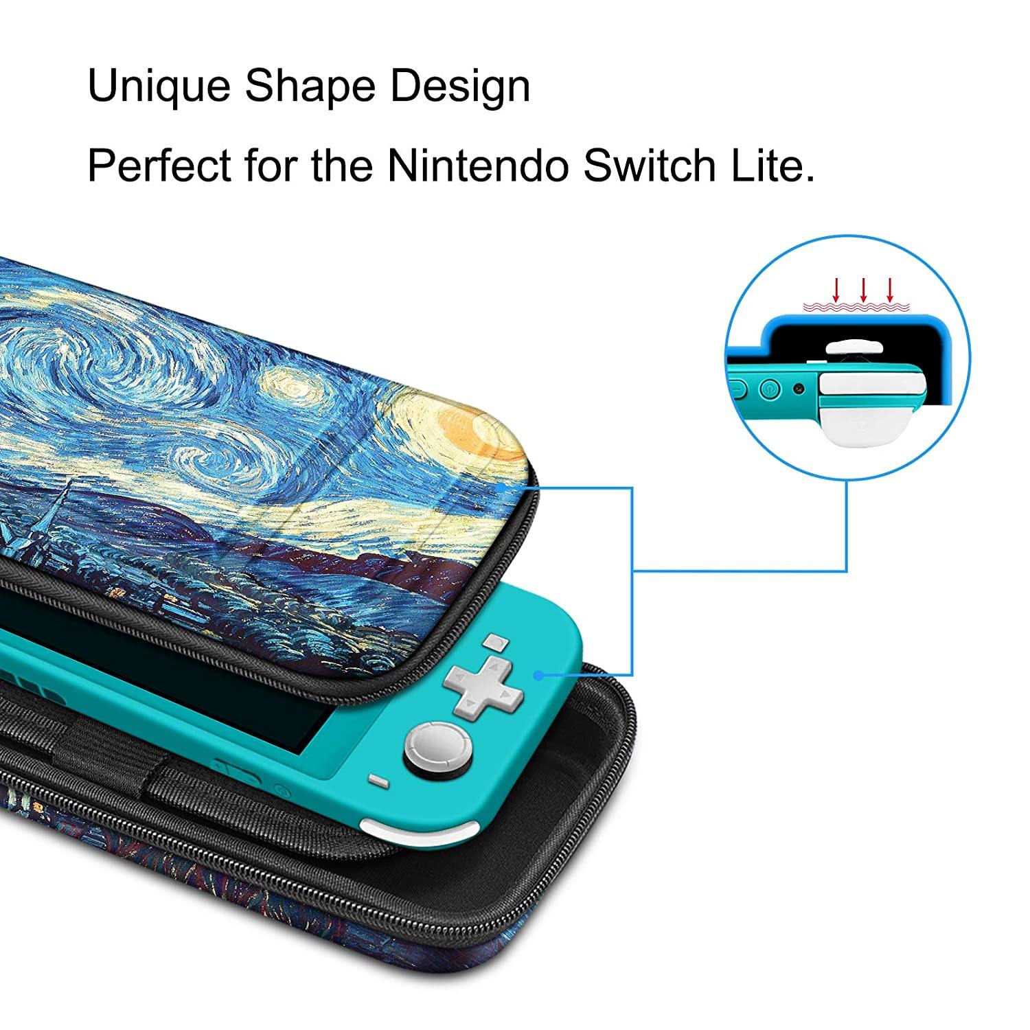 Fintie Carry Case for Nintendo Switch Lite 2019 - [Shockproof] Hard Shell Protective Cover Bag with 15 Game Card/2 Micro SD Card Slots - JOY2ESpree