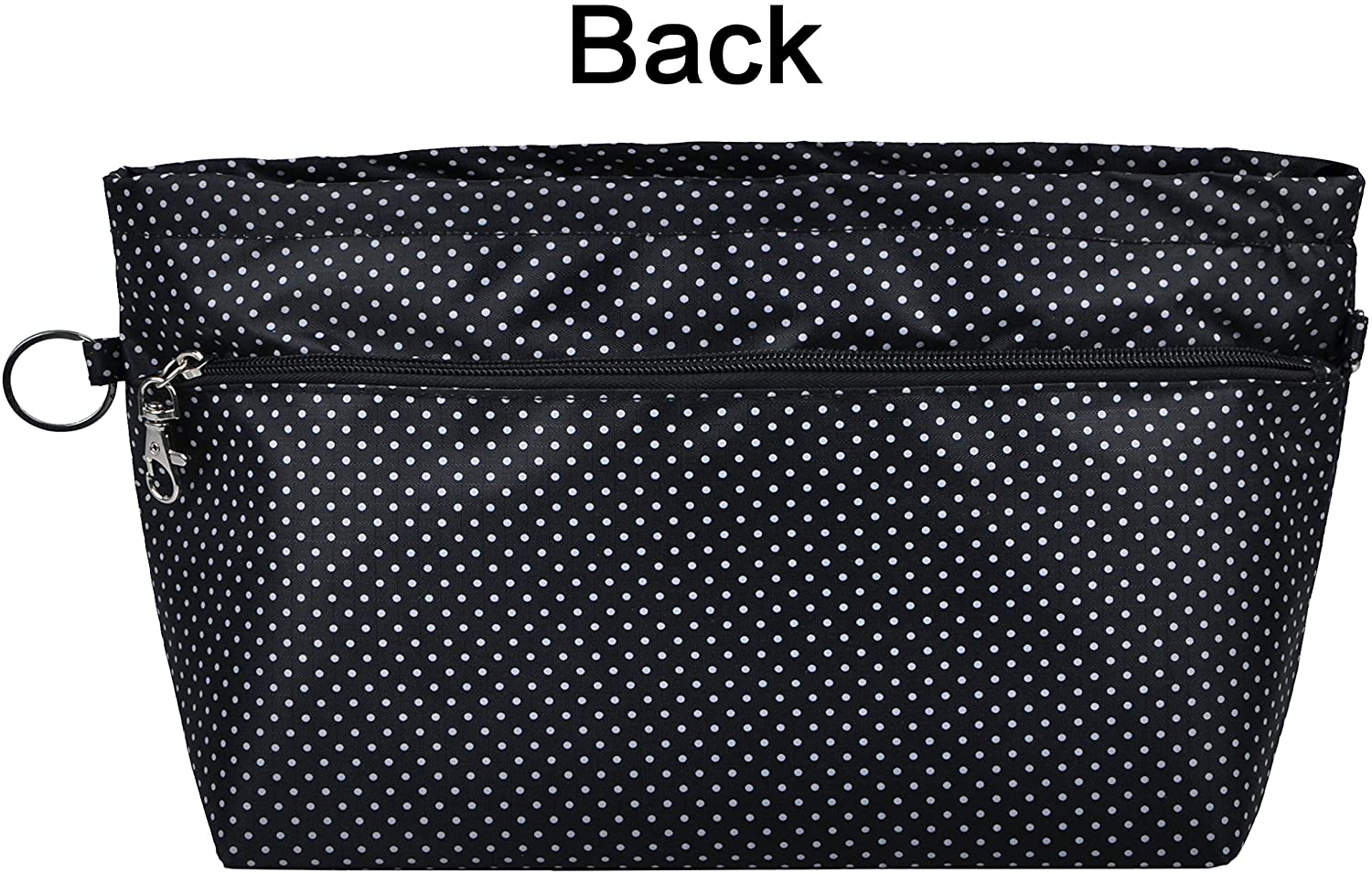 Vercord Purse Organizer Insert Bag Tote Handbags Pocketbook Inserts Organizers Zipper 11 Pockets Black Medium
