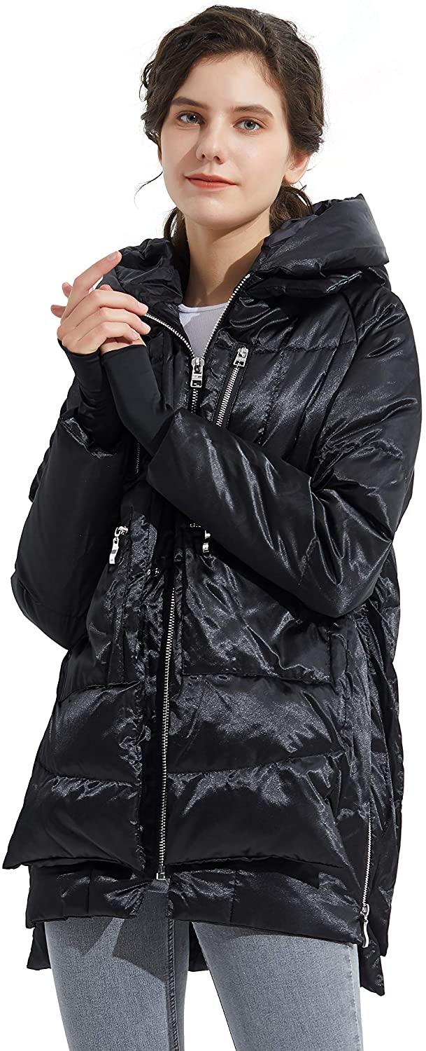 Orolay Women's Thickened Hooded Down Jacket
