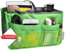
                        
                          Load image into Gallery viewer, Vercord Purse Organizer Insert for Handbags Bag Organizers Inside Tote Pocketbook Women Nurse Nylon 13 Pockets Black Medium
                        
                      