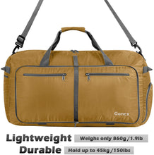 
                        
                          画像をギャラリービューアに読み込む, Gonex 150L Travel Duffel Bag Foldable Extra Large Duffle Bag XL Heavy Duty for Men Women for Luggage Shopping Gray
                        
                      