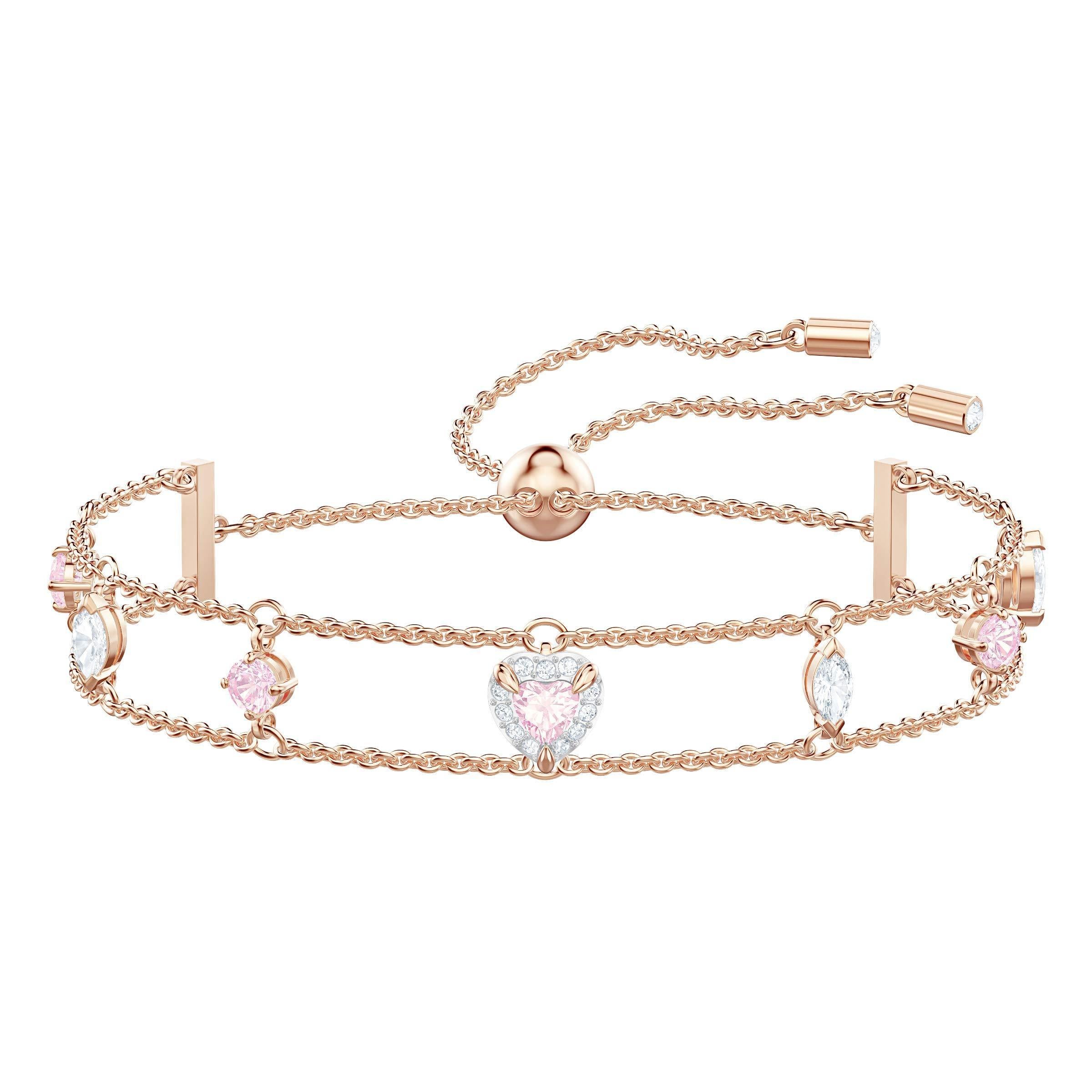 SWAROVSKI Women's One Heart Crystal Jewelry Collection, Rose Gold Tone Finish - JOY2ESpree
