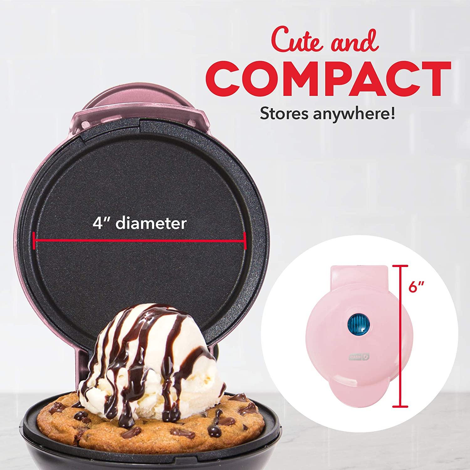 Dash DMS001AQ Mini Maker Electric Round Griddle for Individual Pancakes, Cookies - JOY2ESpree
