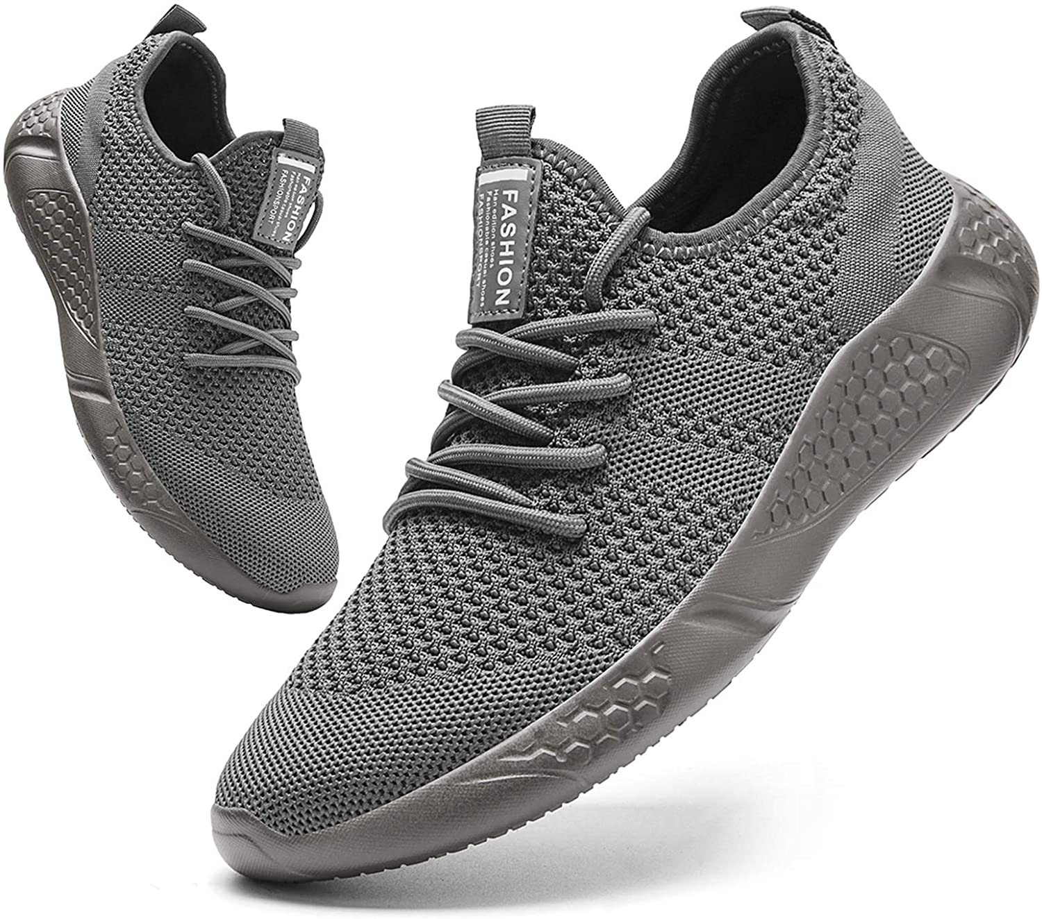Damyuan Men's Sport Gym Running Shoes Walking Shoes Casual Lace Up Lightweight