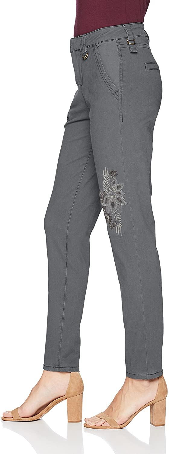Jag Jeans Women's Dana Chino Pant with Embroidery