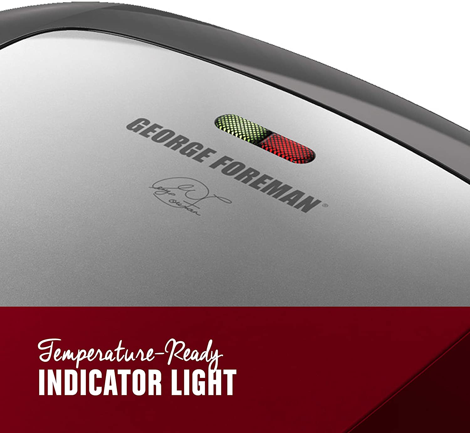 George Foreman 5-Serving Removable Plate Grill and Panini Press, Platinum, GRP472P - JOY2ESpree