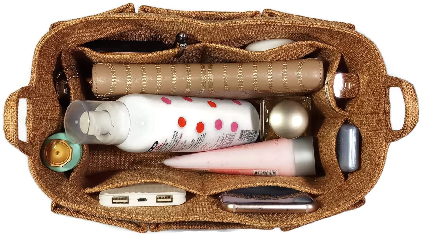 K&M Quality Product Purse Organizer Insert Medium for LV Speedy 30 Longchamp Cuir