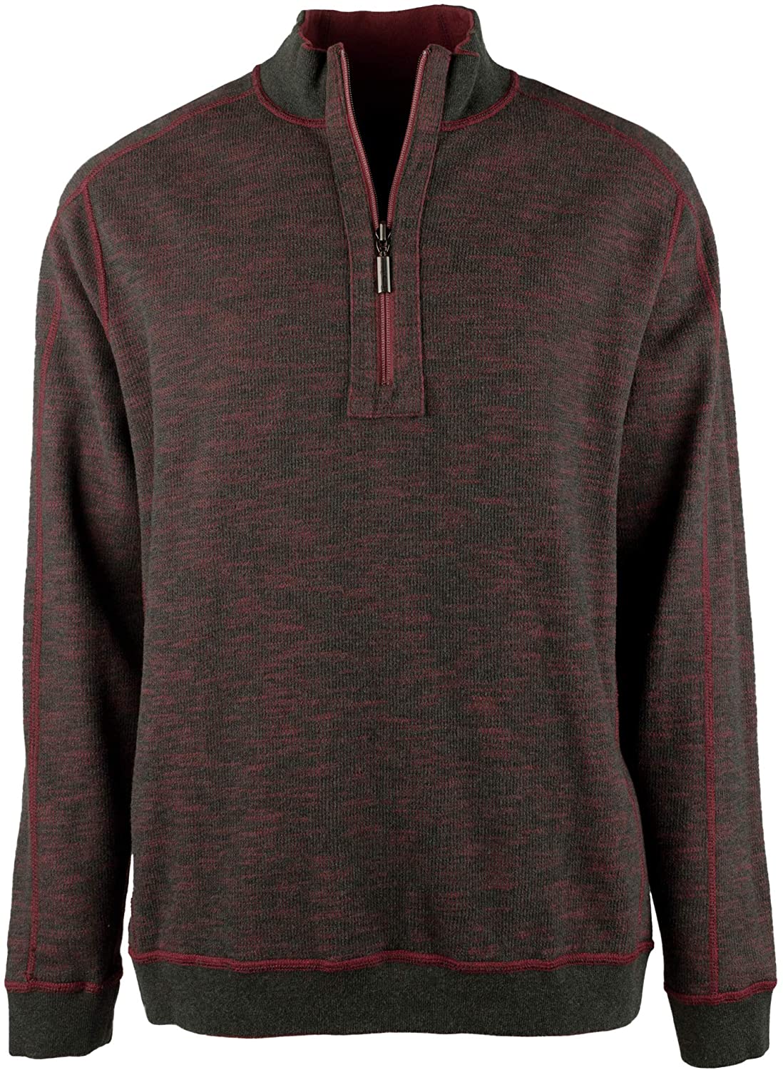 Men's Big and Tall Flipsider Half-Zip Reversible Sweatshirt