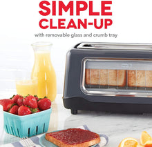 
                        
                          Cargar imagen en el visor de la galería, Dash Clear View Toaster: Extra Wide Slot Toaster with Stainless Steel Accents + See Through Window - JOY2ESpree
                        
                      