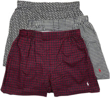 
                        
                          Cargar imagen en el visor de la galería, Polo Ralph Lauren Men's 3-Pack Classic Fit Packaged Woven Boxers
                        
                      