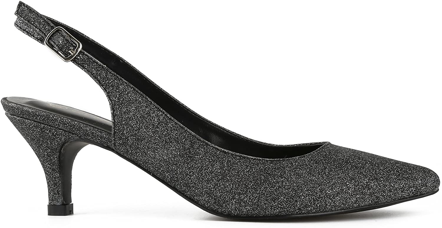 Greatonu Womens Slingback Dress Pump