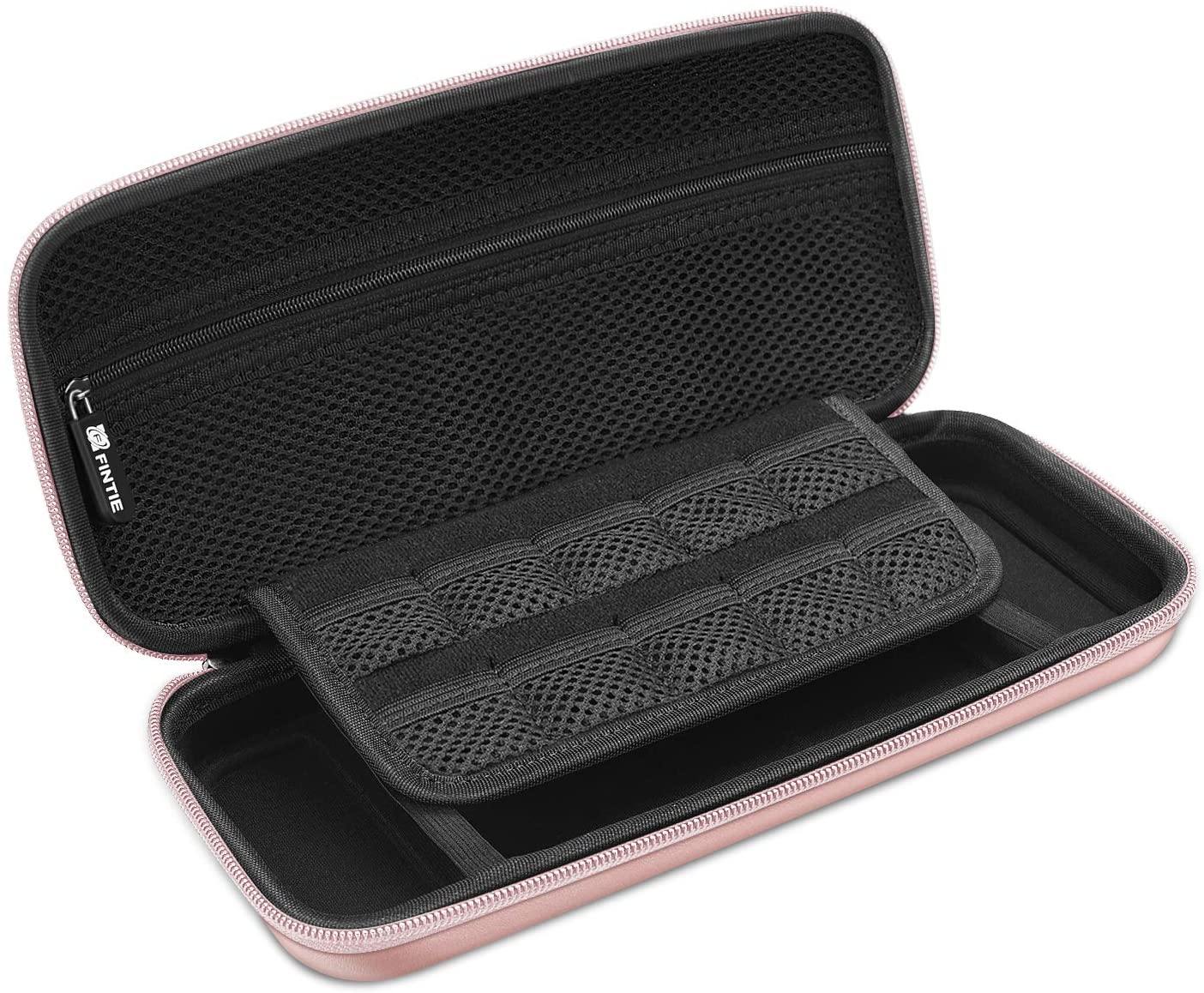 Fintie Carry Case for Nintendo Switch - [Shockproof] Hard Shell Protective Cover Travel Bag w/10 Game Card Slots - JOY2ESpree