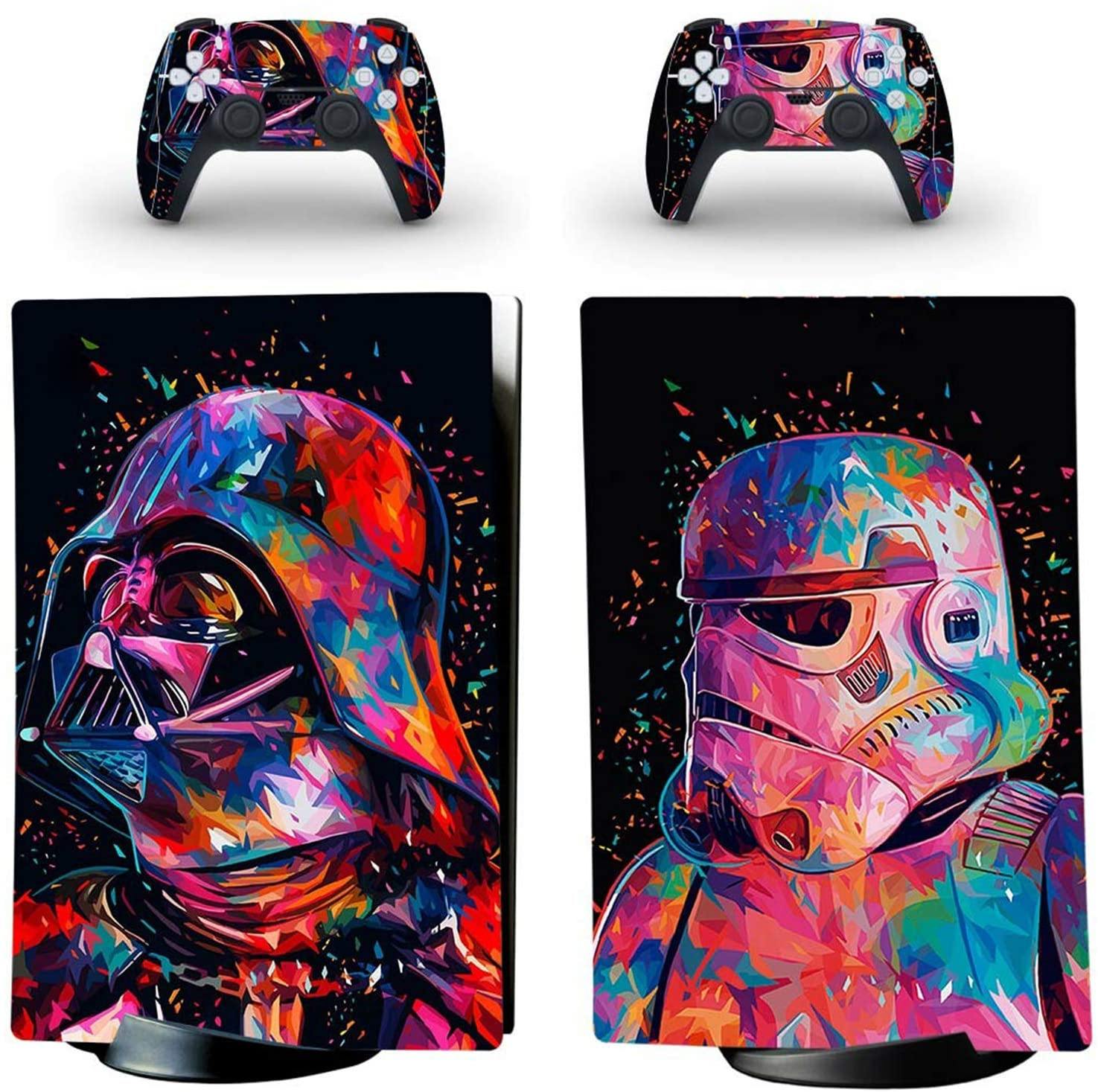 gotor Vinyl Skin Decals Cover Sticker for PS5 Playstation 5 Digital Edition Console and 2 Controllers Skins (Playstation 5 Digital Edition, A07) - JOY2ESpree