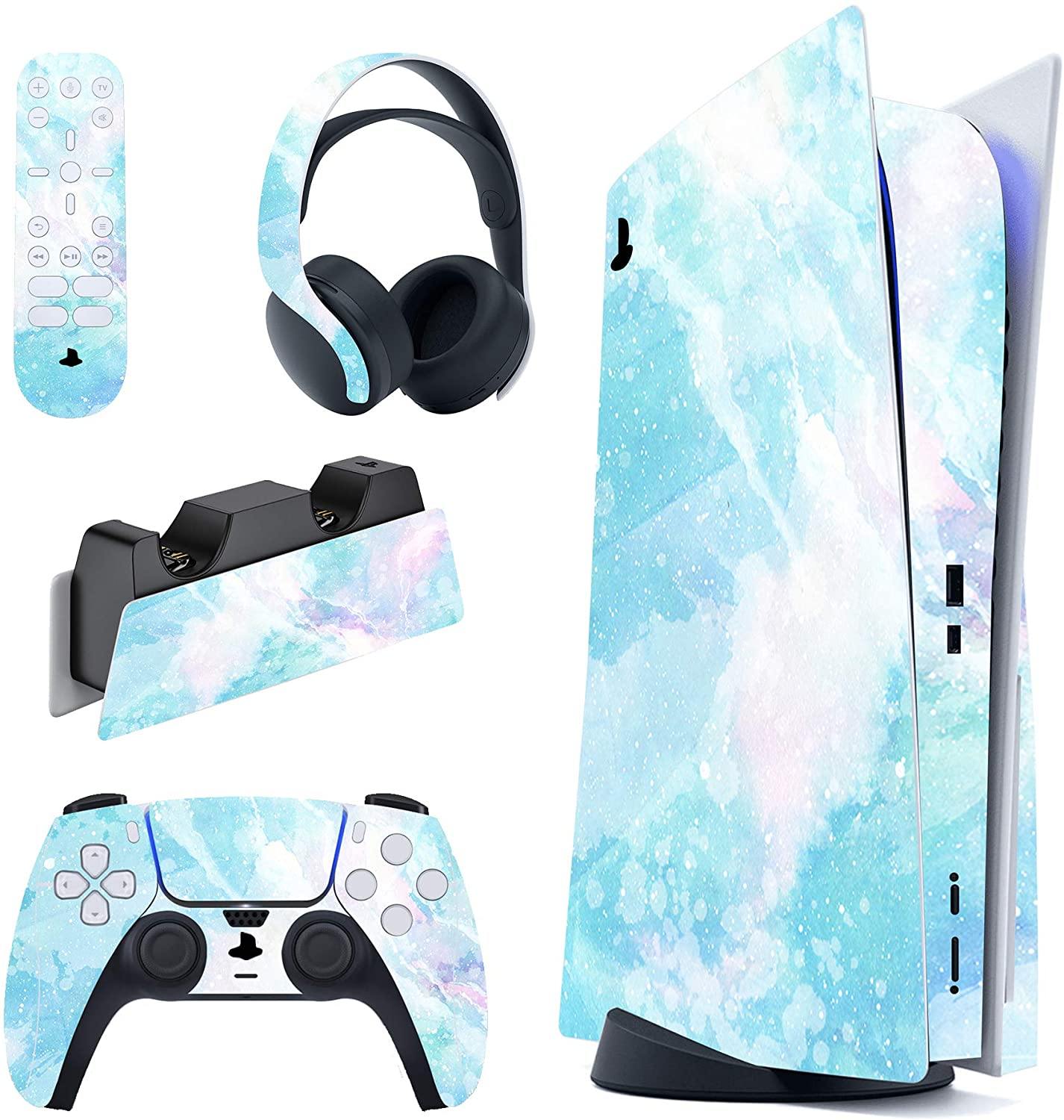 PlayVital Colorful Triangle Full Set Skin Decal for PS5 Console Disk Edition - JOY2ESpree