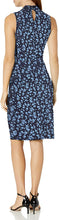 
                        
                          Muat gambar ke penampil Galeri, Amazon Brand - Lark &amp; Ro Women's Sleeveless Crossover Twist Neck Faux Wrap Dress
                        
                      