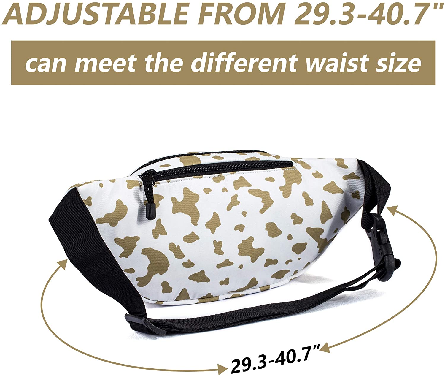TOPERIN Fashion Fanny Pack Cute Running Belt Waist Pack Running Waist Bag Belt