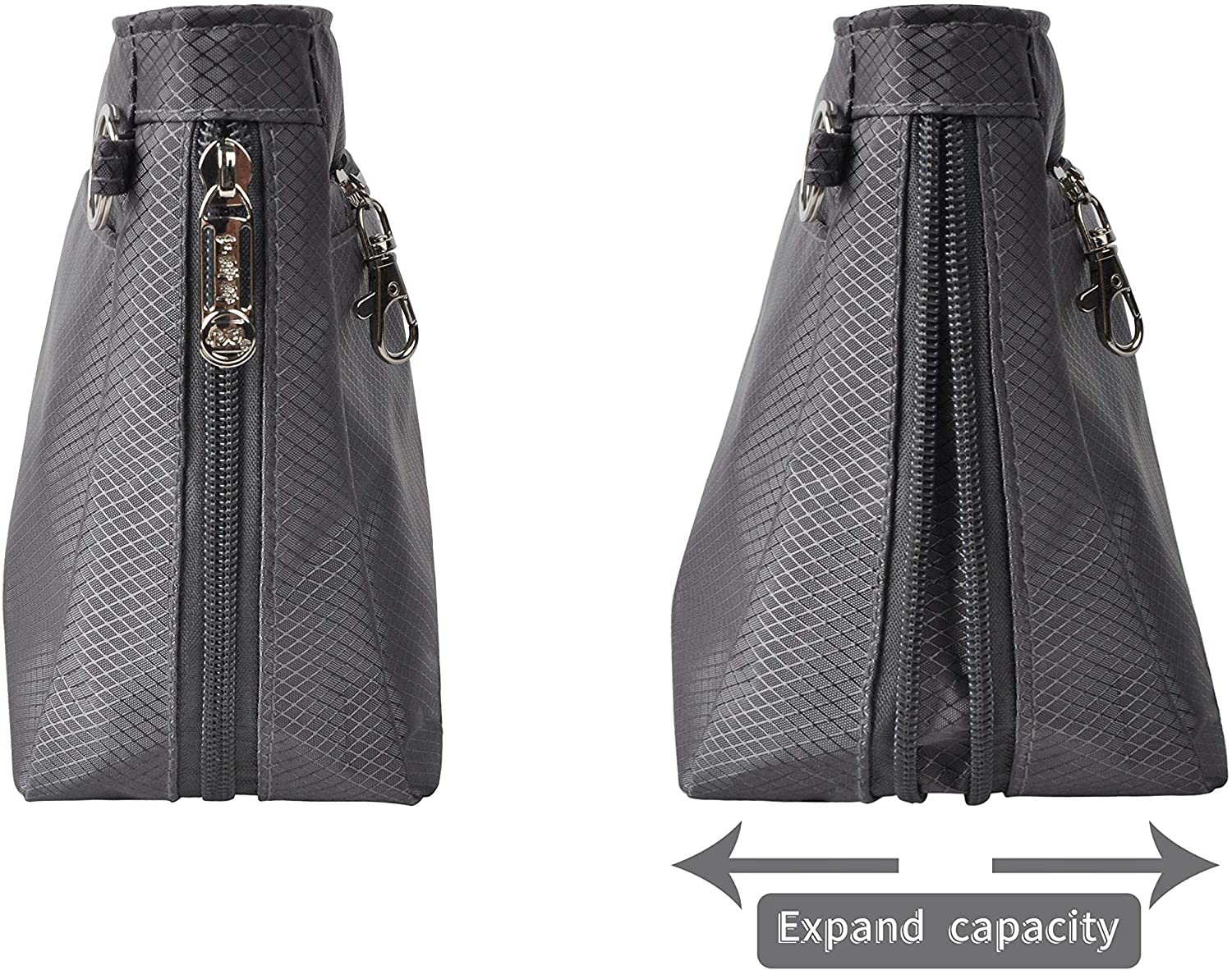 Vercord Expandable Nylon Handbag Purse Organizer Insert Liner Shaper Bag