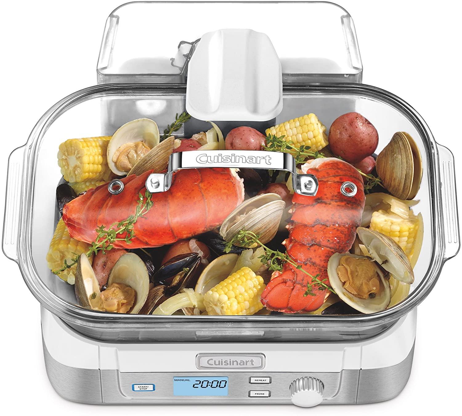 Cuisinart Digital Glass Steamer, One Size, Stainless Steel - JOY2ESpree