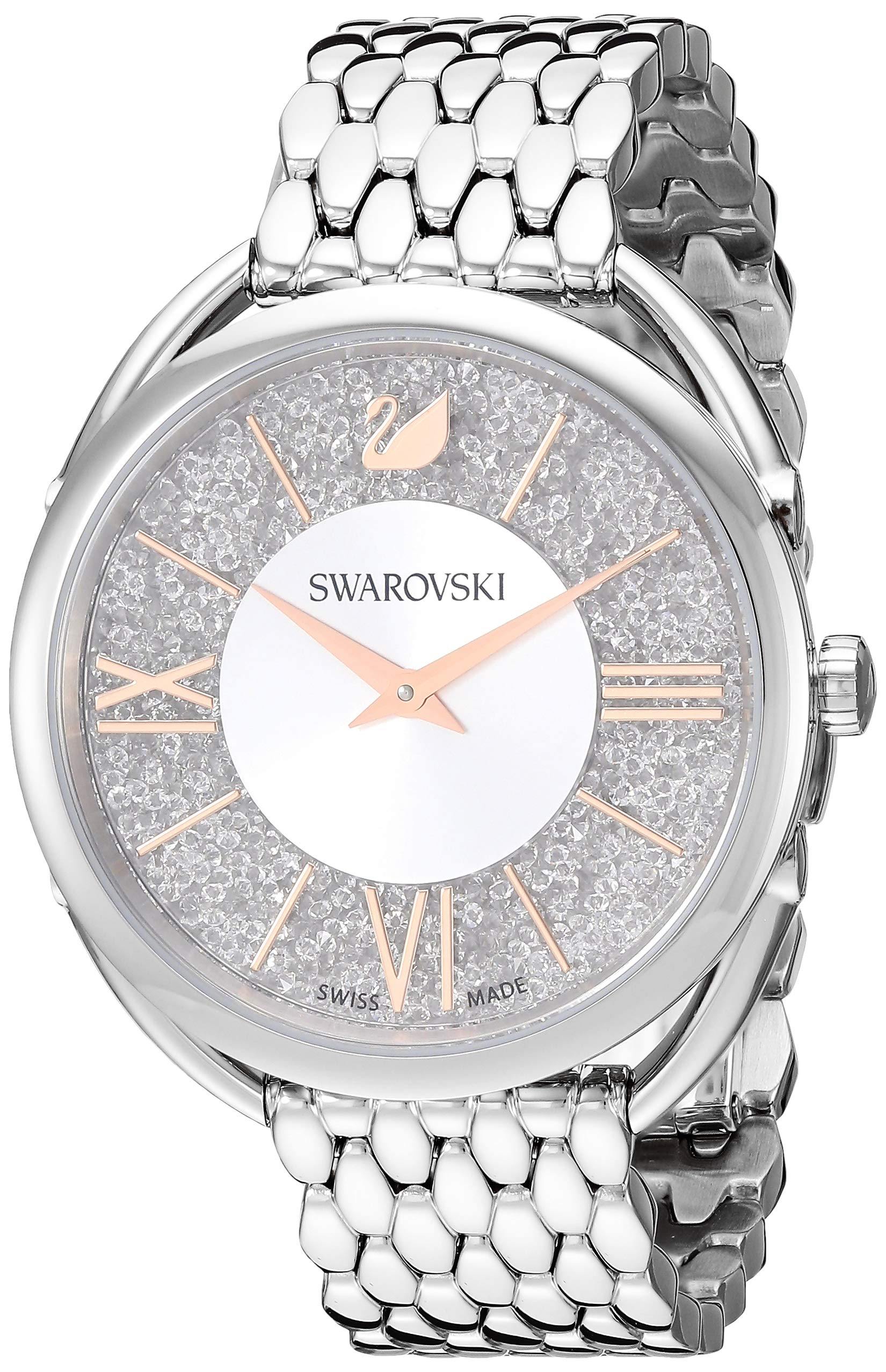 Swarovski Crystalline Glam Watch with Metal Bracelet - JOY2ESpree