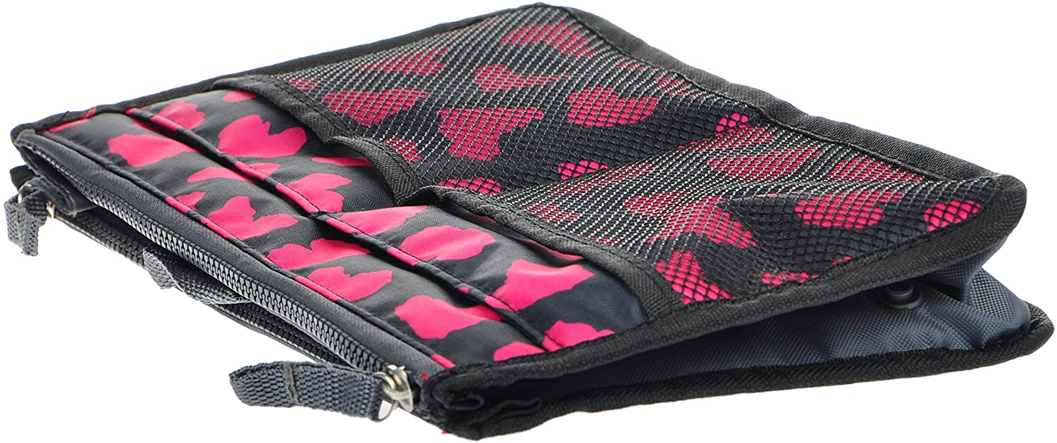 Vercord Purse Organizer Insert for Handbags Bag Organizers Inside Tote Pocketbook Women Nurse Nylon 13 Pockets Black Medium