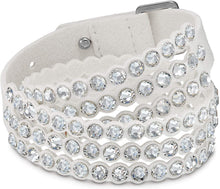 
                        
                          Cargar imagen en el visor de la galería, SWAROVSKI Women's Leather Look Crystal Power Bracelet Collection - JOY2ESpree
                        
                      