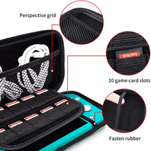 
                        
                          Cargar imagen en el visor de la galería, DLseego Carrying Case for Nintendo Switch lite, Newest Design Portable Travel Carrying Case 4 in 1 Accessories Kit with 1 Pcs Glitter case - JOY2ESpree
                        
                      