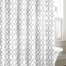 
                        
                          Cargar imagen en el visor de la galería, Tommy Bahama 200781 Cotton Shower Curtain, Shoretown Trellis Gray
                        
                      