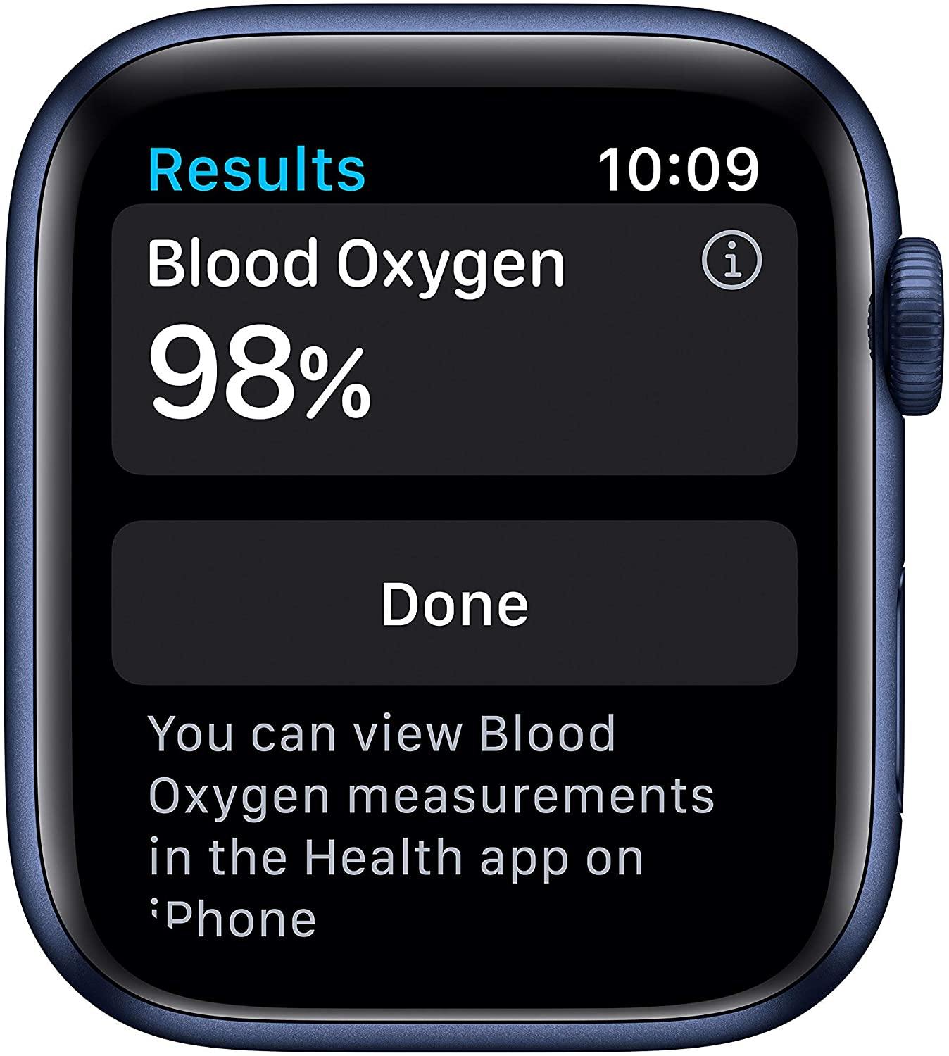 Apple Watch Series 6 (GPS, 44mm) - Space Gray Aluminum Case with Black Sport Band (Renewed) - JOY2ESpree