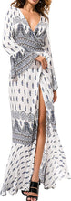 
                        
                          गैलरी व्यूवर में इमेज लोड करें, R.Vivimos Womens Summer Long Sleeve Cardigan Sexy Maxi Dresses
                        
                      