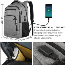 
                        
                          Cargar imagen en el visor de la galería, Laptop Backpack,Business Travel Anti Theft Slim Durable Laptops Backpack with USB Charging Port - JOY2ESpree
                        
                      