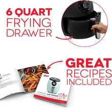 
                        
                          Load image into Gallery viewer, Dash DFAF455GBAQ01 Deluxe Electric Air Fryer + Oven Cooker with Temperature Control
                        
                      