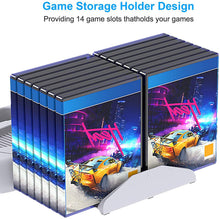 
                        
                          Load image into Gallery viewer, Vertical Stand with Cooling Fan for PS5 Console and Playstation 5 Digital Edition - JOY2ESpree
                        
                      