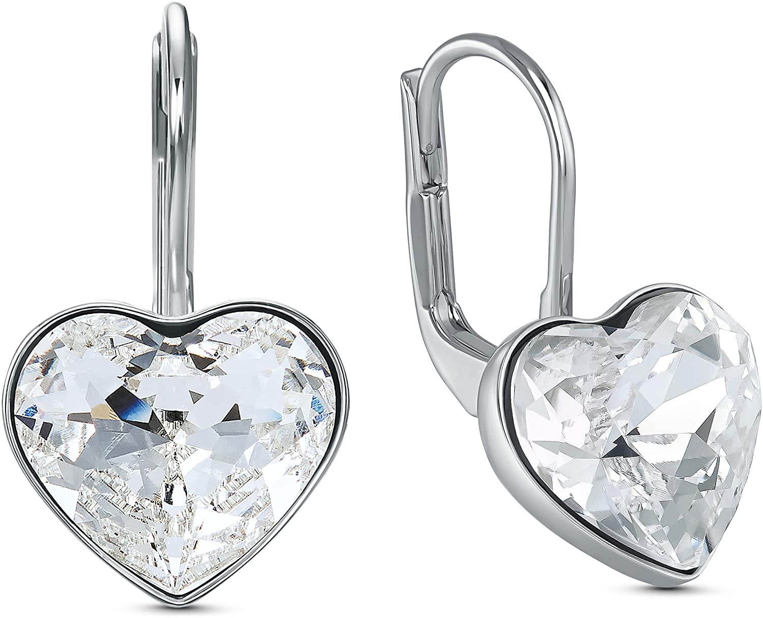 SWAROVSKI Women's Bella Earrings Collection, Pink Crystals, Clear Crystals - JOY2ESpree