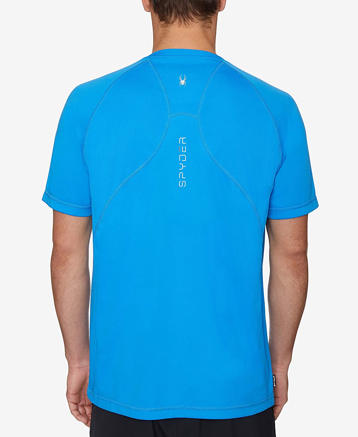 Spyder Men's Hydro Stretch Swim T-Shirt - Quick Dry Short Sleeve Rash Guard Tee