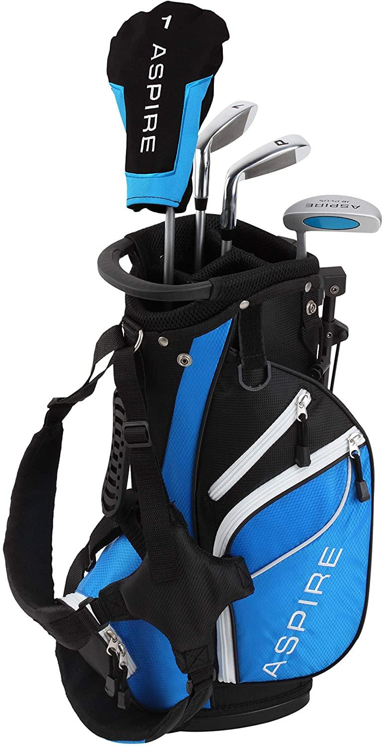 Aspire Junior Plus Complete Golf Club Set for Children, Kids - 5 Age Groups Boys and Girls - Right Hand - JOY2ESpree