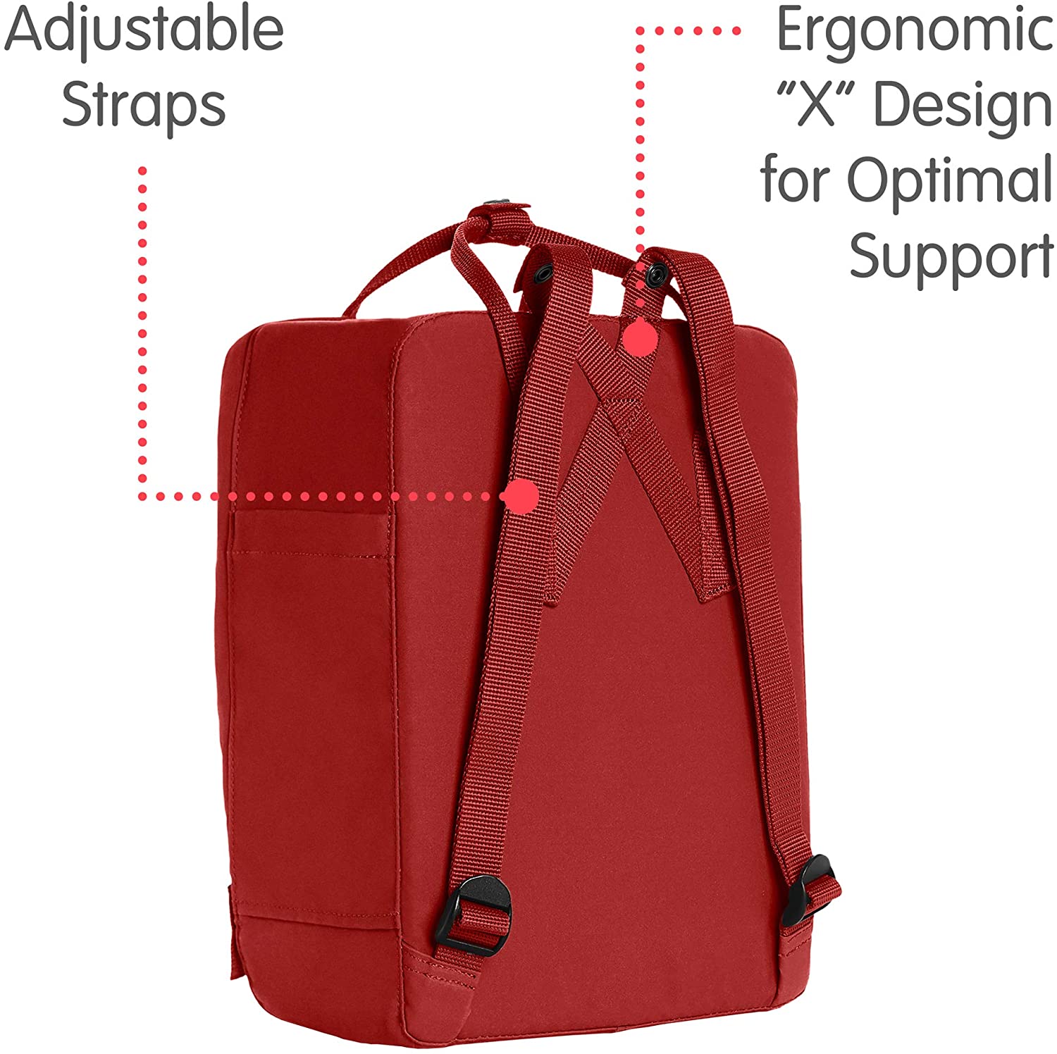 Fjallraven, Kanken Classic Backpack for Everyday, Ox Red
