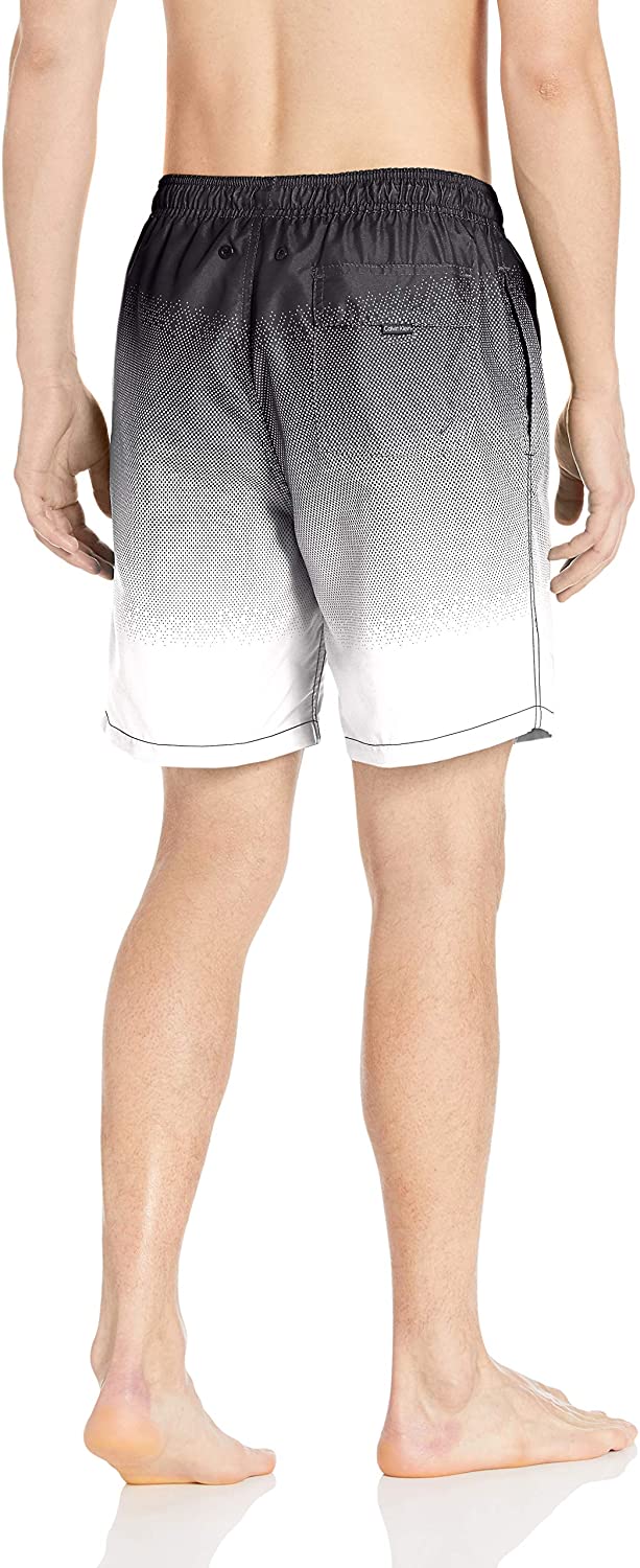 Calvin Klein Men's 7 Inch Elastic Waist Quick Dry Swim Trunk