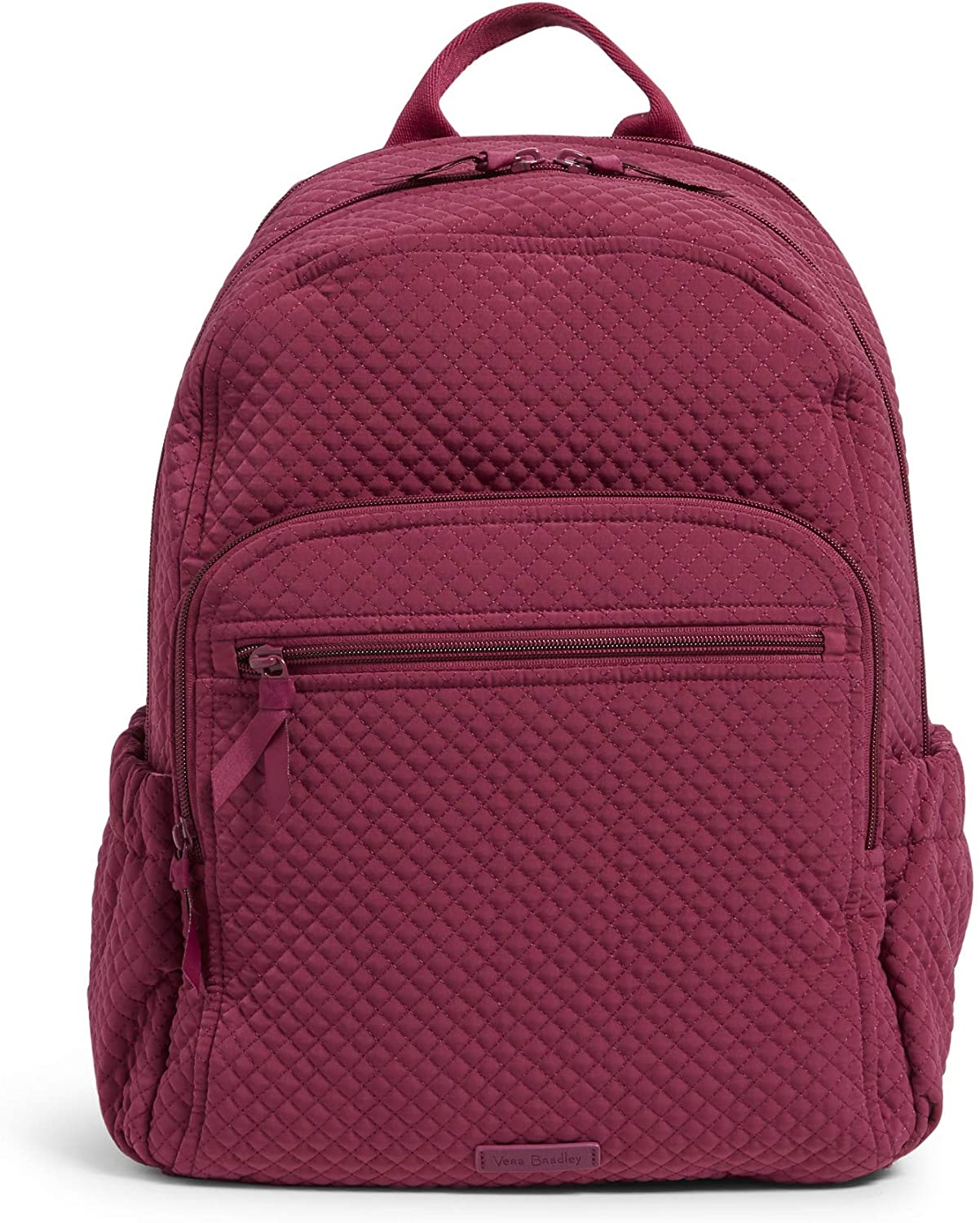 Vera Bradley Women's Microfiber Campus Backpack, Classic Navy, One Size