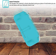 
                        
                          गैलरी व्यूवर में इमेज लोड करें, Orzly Grip Case for Nintendo Switch Lite – Case with Comfort Padded Hand Grips, Kickstand, Pack of Thumb Grips - Turquoise Blue - JOY2ESpree
                        
                      