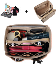 
                        
                          將圖片載入圖庫檢視器 Vercord Felt Organizer Insert for Purse Handbag Tote Bag in Bag Inside Shaper Divider Neo Beige Small
                        
                      