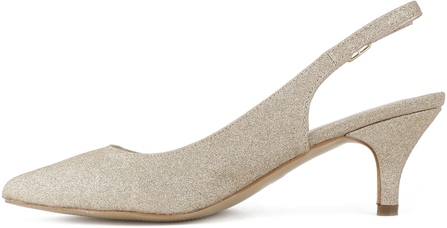 Greatonu Womens Slingback Dress Pump