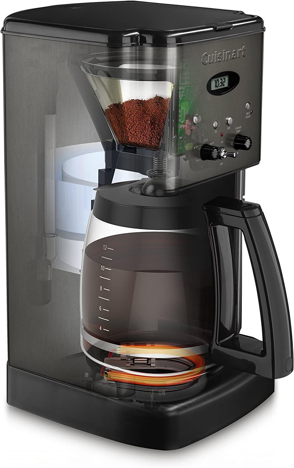 Cuisinart DCC-1200 Brew Central 12 Cup Programmable Coffeemaker, Black/Silver - JOY2ESpree